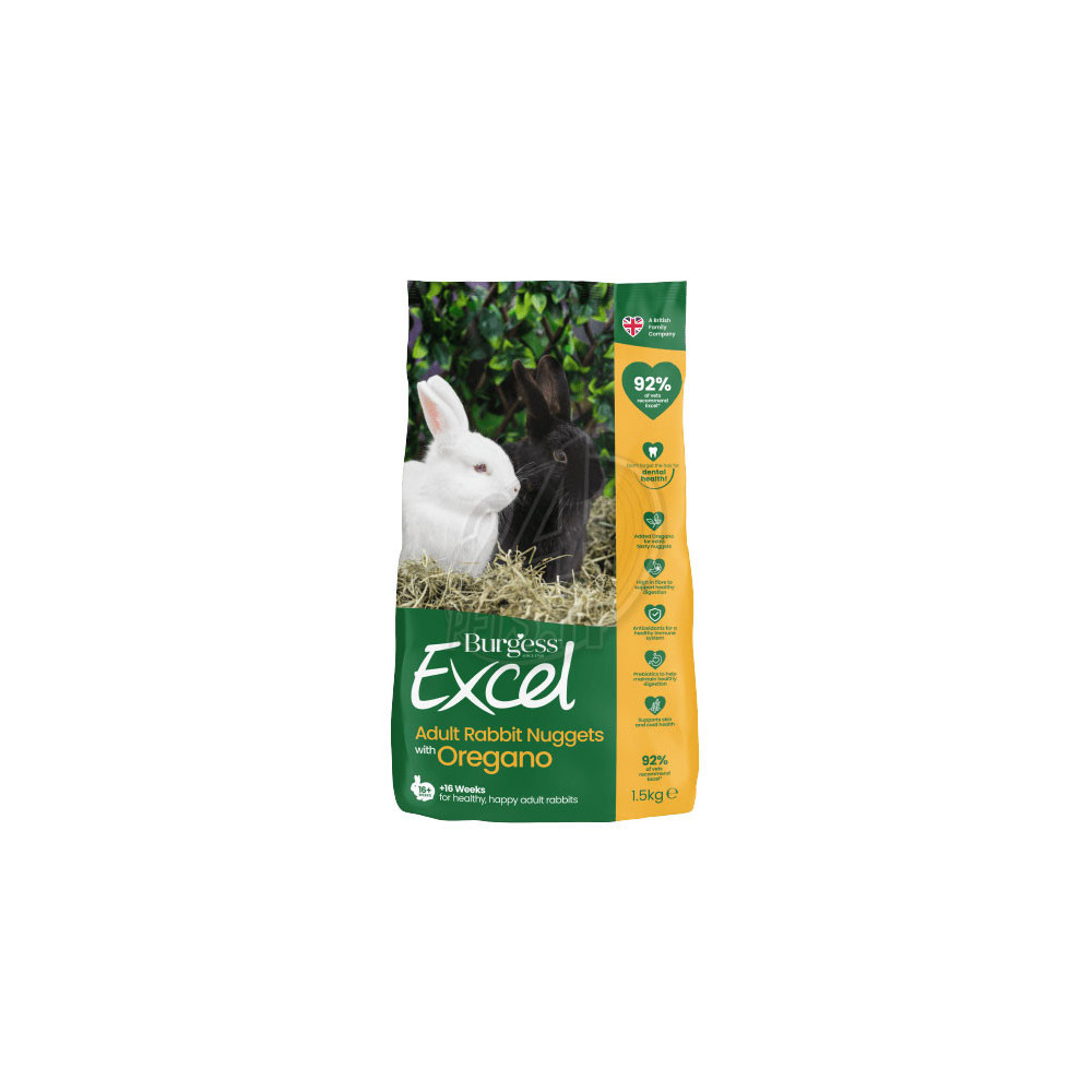 Burgess Excel Rabbit Adult Oregano 1,5 kg