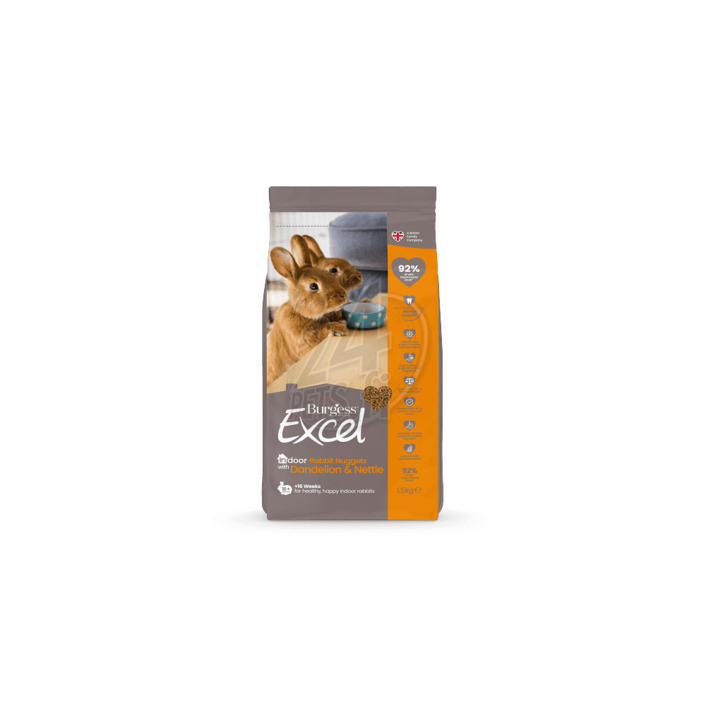 Burgess Excel Indoor Rabbit Nuggets 1,5 kg