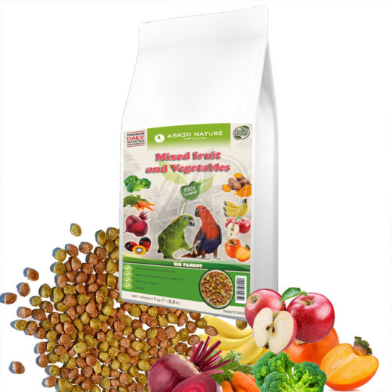 Askio Nature Mixed Fruit and Vegetables Big Parrot 10 kg