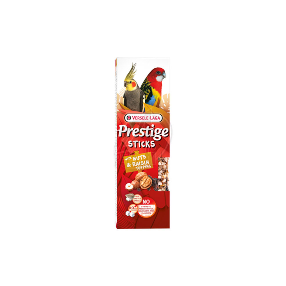 Versele-Laga Sticks Big Parakeets with Nuts and Raisin topping 140g