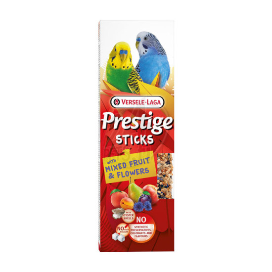 Versele-Laga Prestige Sticks Undulaateille Hedelmiä-Kukkia 60g