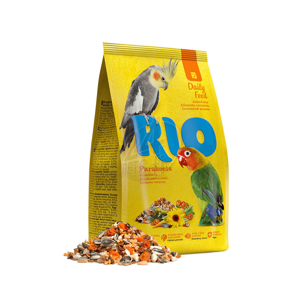 Rio Daily Neitokakadun ja Kaijasten Ruoka 3 kg