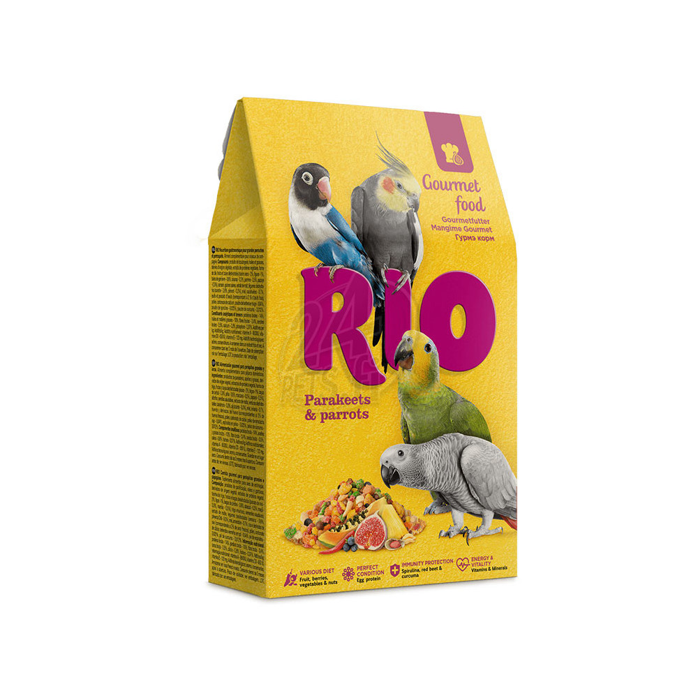Rio Gourmet food for Parakeets and Parrots 250g