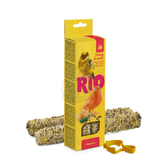 Rio Sticks Hunaja ja Siemenet Kanarialinnuille 2x40g