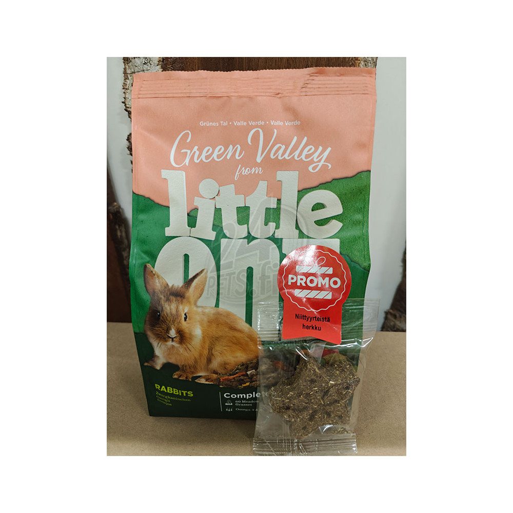 LittleOne Green Walley Kuituruoka Kaneille 750g Plus Niitty-yrttiherkku