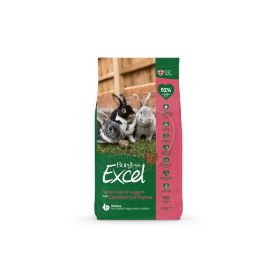 Burgess Excel Rabbit Mature with Cranberry and Thyme 1,5 kg