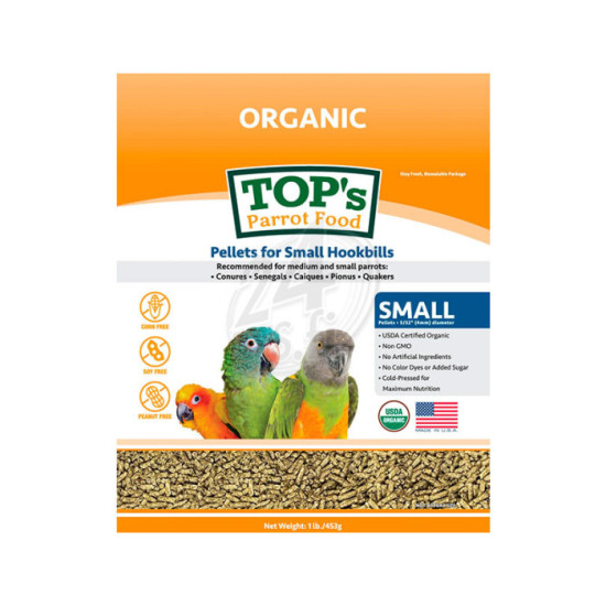 TOPs Organic Pellets for Small Birds 453g